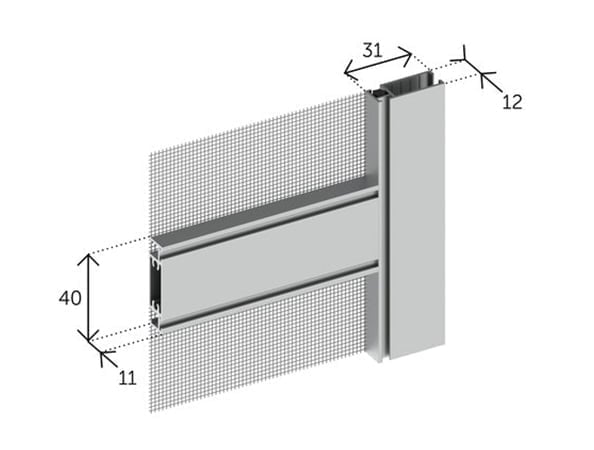 Zanzariera Fissa Per Finestre Con Taglio Dei Profili A Gradi Fissa